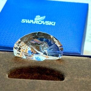 Swarovski Crystal Peacock Paperweight figurine